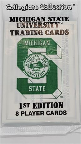 Collegiate Collection Michigan State Trading Card Unopened Pack