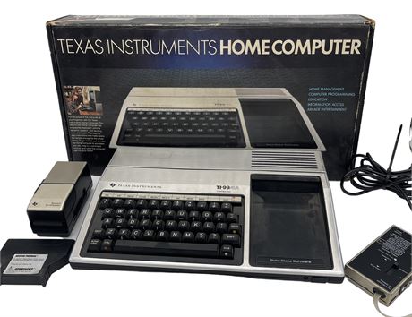 1981 Texas Instruments TI-99/4A Home Computer (w/ Original Box) ***Super Cool***