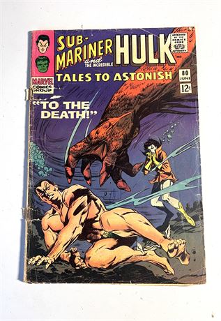 Marvel Comics Sub-Mariner and The Incredible Hulk #80 June 1966 Comic