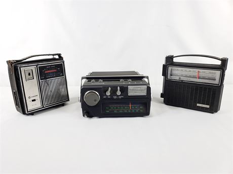 2 Transistor Radios and Emerson 8 Track Player