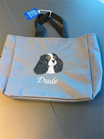 One Tote Bag Personalized (dog breed and name)