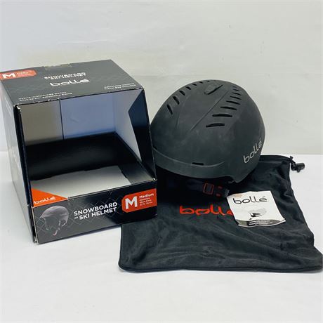 Bolle Snowboard/Ski Helmet w/ Storage Bag - Size Medium