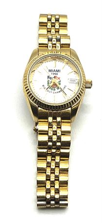 Miami 1994 Fedex Gold Tone Watch
