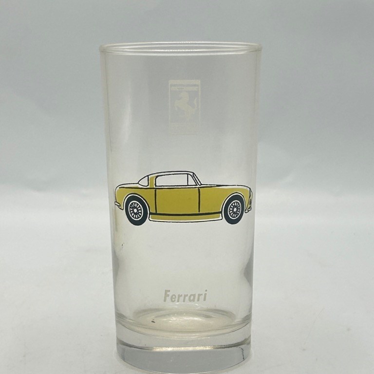 Rust Belt Revival Online Auctions - Vintage Yellow Ferrari Drinking Glass