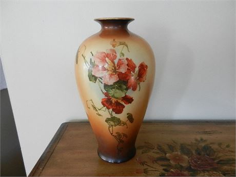 Vintage Warwick Hand Painted Vase 12"