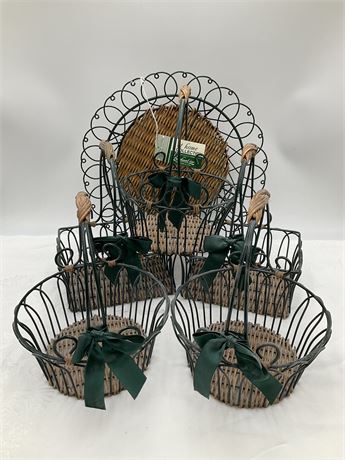 Metal Wicker Basket Collection