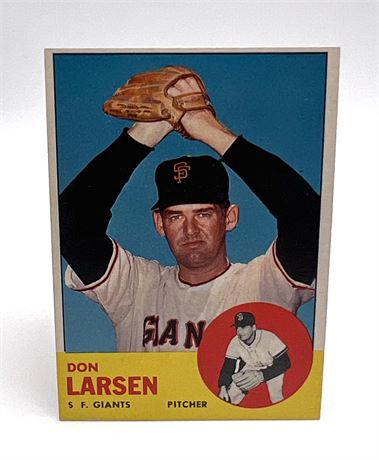 Don Larsen Giants Topps #163 Baseball Card