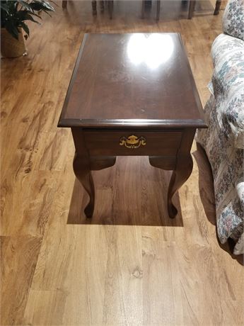 Elegant Wood End Table