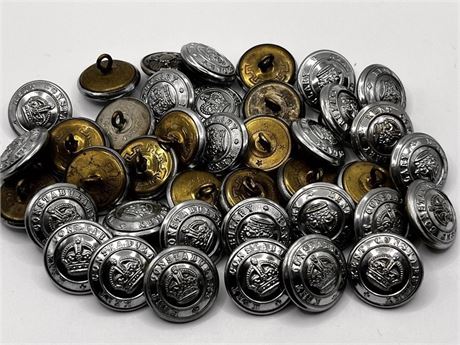 Lot of vintage Kent Constabulary Uniform Buttons some marked Firmin London