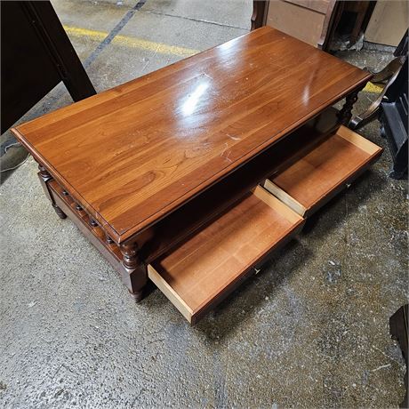 Coffee Table  Spindle Cherry Wood