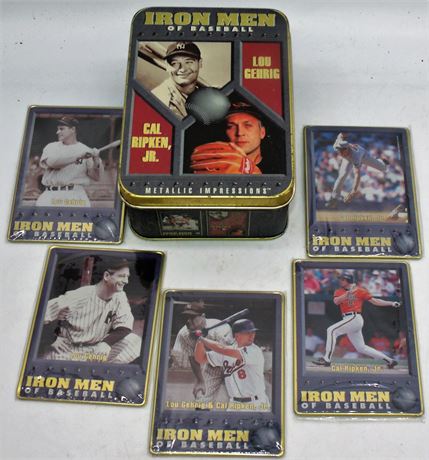 Metal Baseball cards Cal RIpken Lou Gehrig