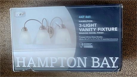 Still in box Hampton Bay HAMILTON 3 light vanity fixture