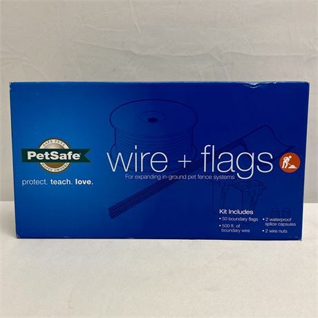 New - PetSafe Wire & Flags In-Ground Pet Fence Expansion Kit