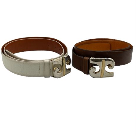 Vintage Pierre Cardin Leather Belts