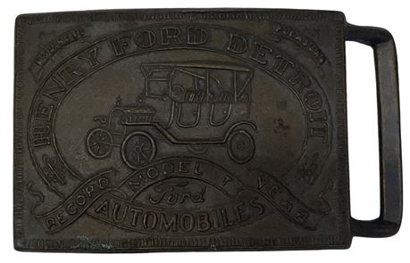 Ford “Henry Ford - Detroit” Model T Advertising Belt Buckle