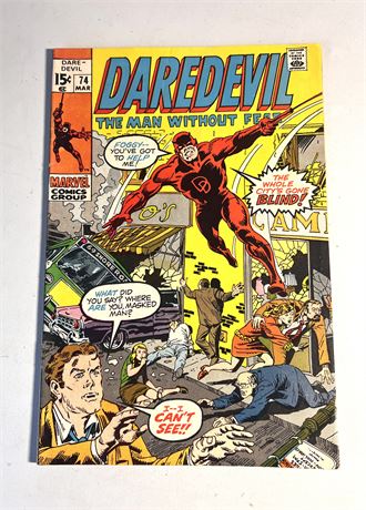 Marvel Comics Daredevil #74 Feb. 1971 Comic