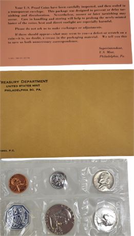 1963 P.C. Silver US Mint Set