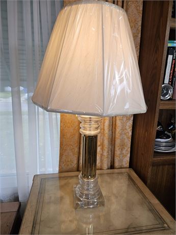 Glass & Brass Lamp