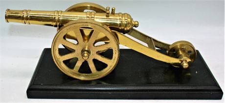 12" Brass Cannon & stand