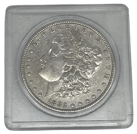 1882 US Morgan Silver Dollar Coin