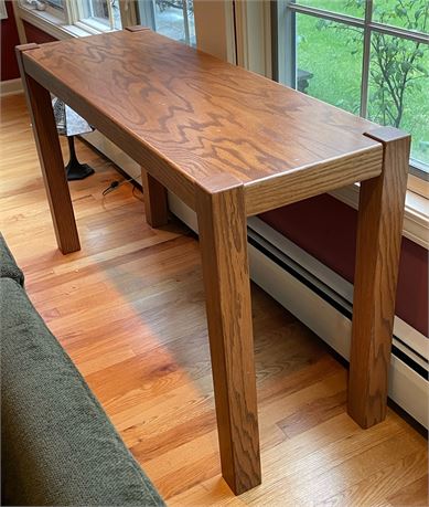 Mission Style Oak Sofa Table