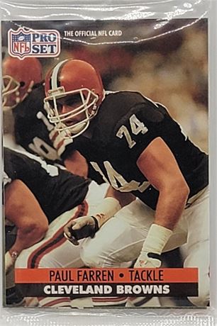 1991 NFL Pro Set Cleveland Browns Unopened
