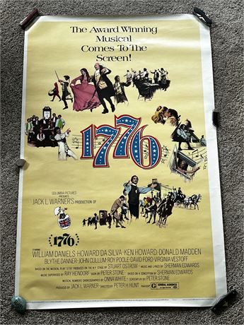 1972 Columbia National Screen Service 1776 One-Sheet Movie Poster 41 x 27