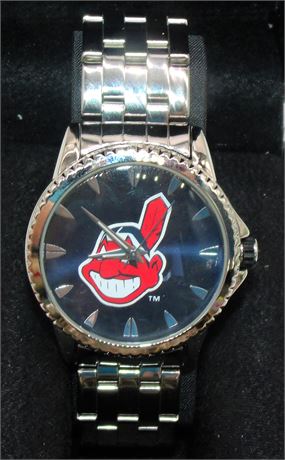 Cleve Indians Chief Wahoo watch & box
