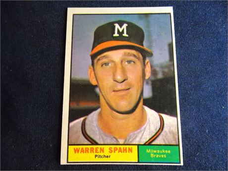 1961 Topps #200 Warren Spahn