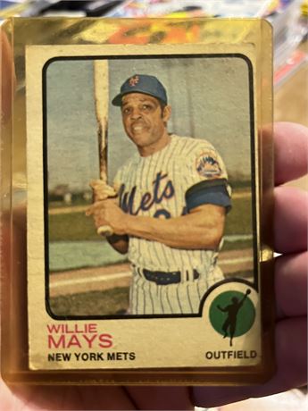 WILLIE MAYS 1973 TOPPS #305 METS