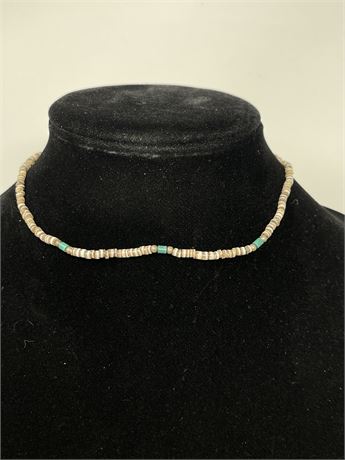 Vintage Heishi Bead Choker Necklace