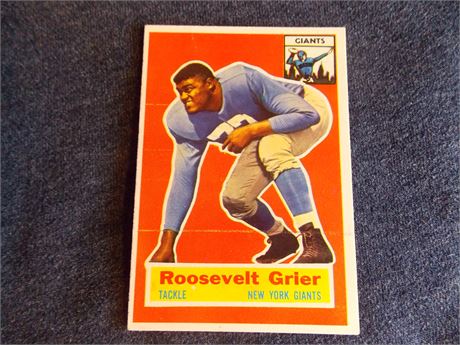 1956 Topps #101 Rosey Grier rookie card