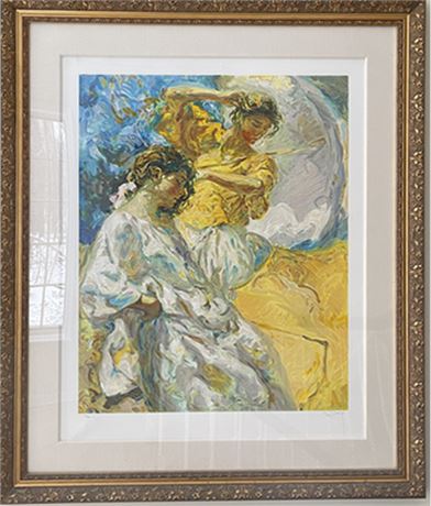 "Dos Figuras" By Royo, Signed and Numbered Serigraph Limited Edition