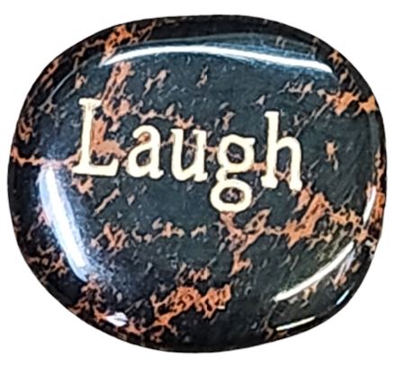 Laugh Pocket Stone