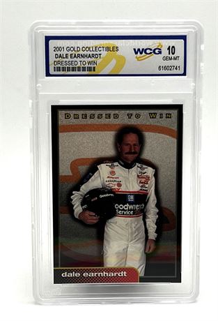 2001 Dale Earnhardt "DRESS TO WIN" WCG GEM MT 10 Card