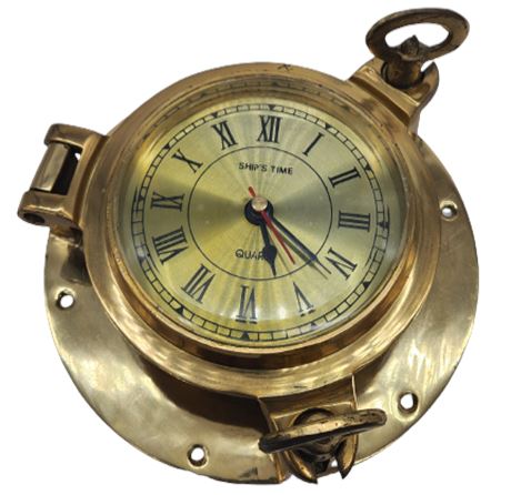 Vintage Ships Time Quartz Clock