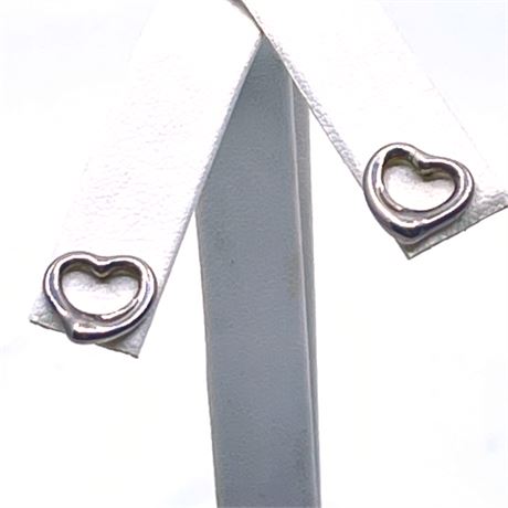 Tiffany & Co Elsa Peretti Open Heart Stud Earrings