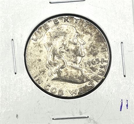1963 Silver Franklin Liberty Half Dollar