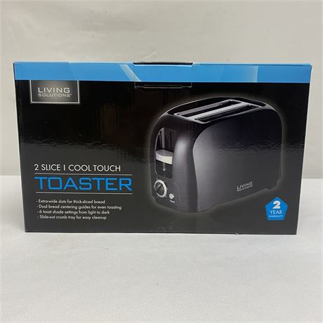New Living Solutions 2 Slice Cool Touch Toaster