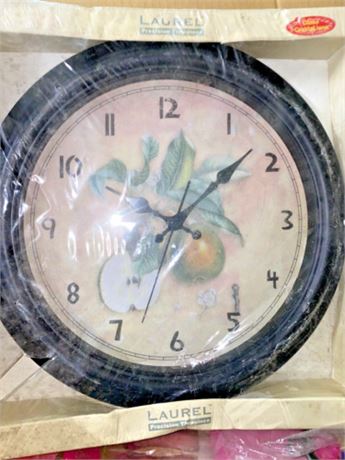 NOS 20" Laural Precision Timepiece Wall Clock