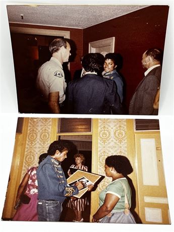 Michael Jackson & Quincy Jones 1986 Photographs from in-Home visit of early Fan