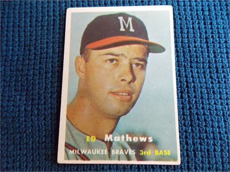 1957 Topps #250 Eddie Mathews