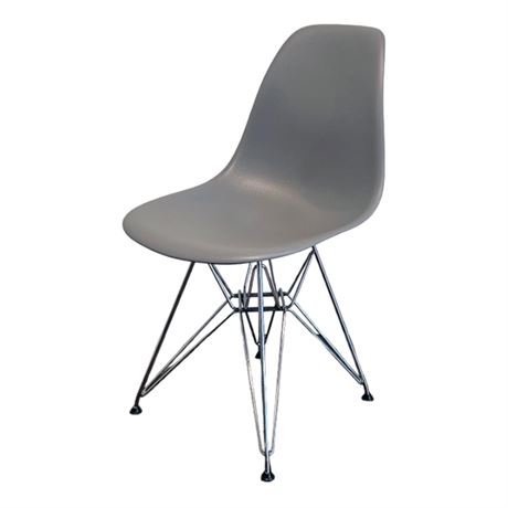 Vitra Eames DSR Side Chair with Chrome Legs