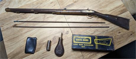 Vintage Muzzle Loader and Accessories