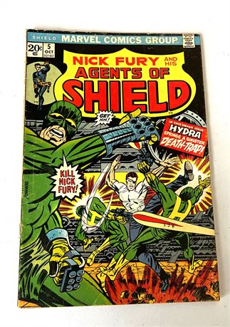 Oct. 1973 Vol. 1 Marvel Comics "NICK FURY AGENTS OF SHIELD" #5 Comic