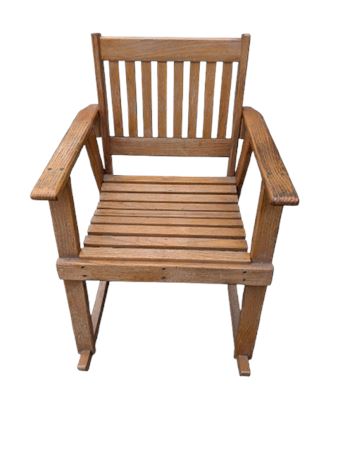 Rust Belt Revival Online Auctions - Oak Rocking Chair