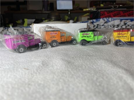 VIntage Collection of Kellogg's Matchbox trucks NIB