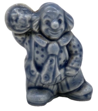 Wade Whimsies England Blue Circus Clown Figurine