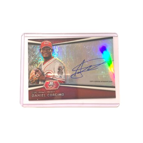 Topps Daniel Corcino Certified Autograph Issue Baseball Card