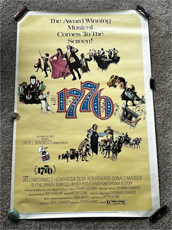 1972 Columbia National Screen Service 1776 One-Sheet Movie Poster 41 x 27